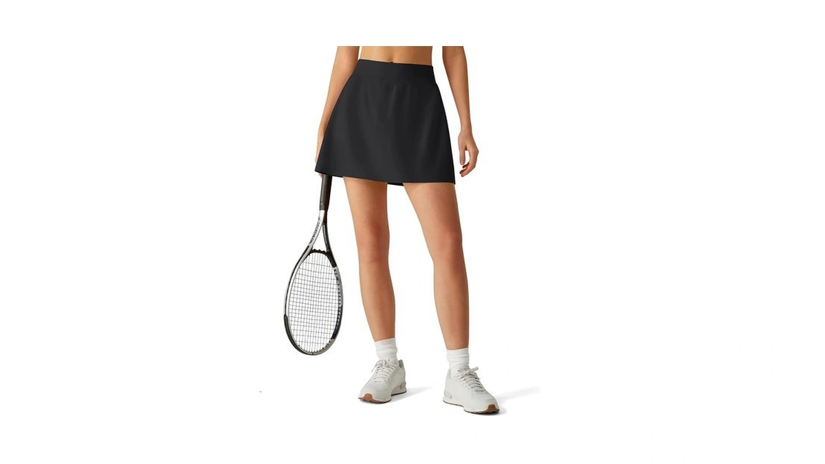 G4free Black Tennis Skirts For Women A-line Golf... - Coupon