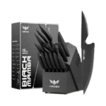 Haugo Kitchen Knife Set With Block 15-piece High... - Coupon