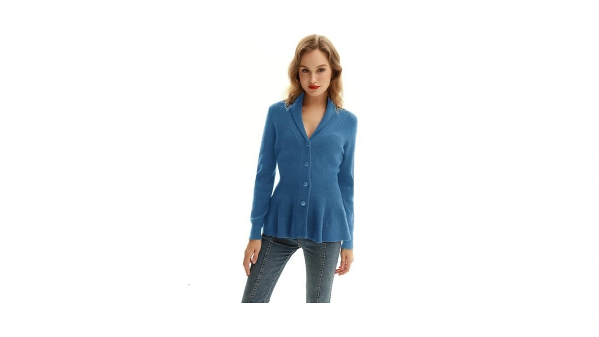 Women Cardigan Sweater Cable Knit Sweater Chunky... - Coupon