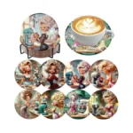 8 Pack Diamond Art Coasters Kits Coffee Diamond... - Coupon