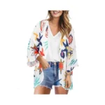 Womens Kimono Cover Ups For Beach Floral Short... - Coupon