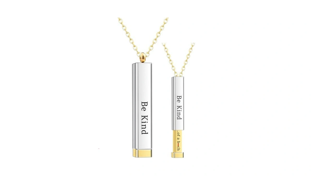 Gracayfr Be Kind Of A B Necklace Hidden Message... - Coupon
