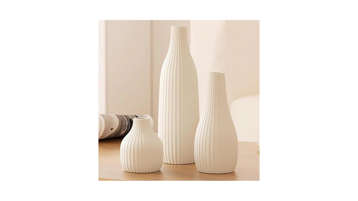 Decorative Flower Vase Set Of 3 - Modern Boho Style... - Coupon
