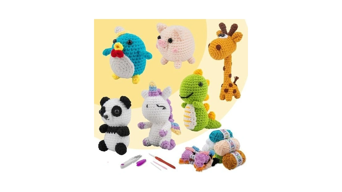 Kiecik 6pcs Crochet Kit For Beginners Crochet... - Coupon
