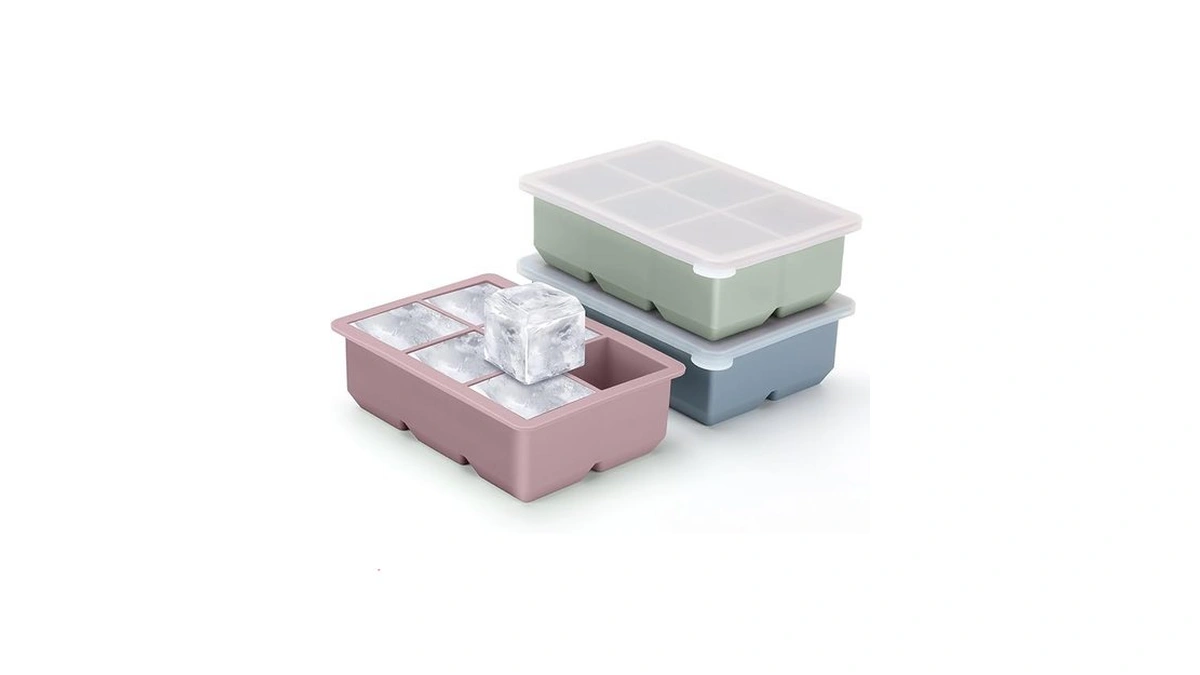 Excnorm Silicone Ice Cube Trays 3 Pack - Large Size... - Coupon