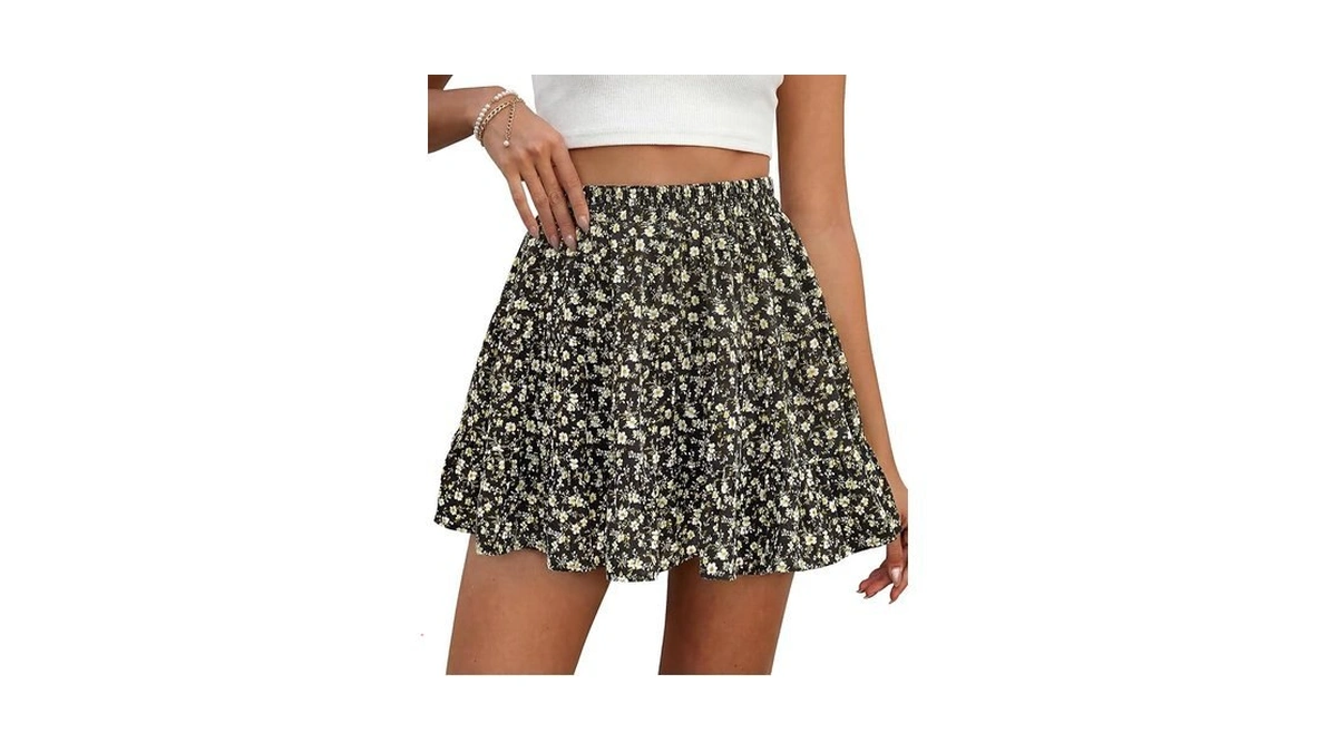 Btfbm Summer Skirts For Women 2026 Floral High... - Coupon
