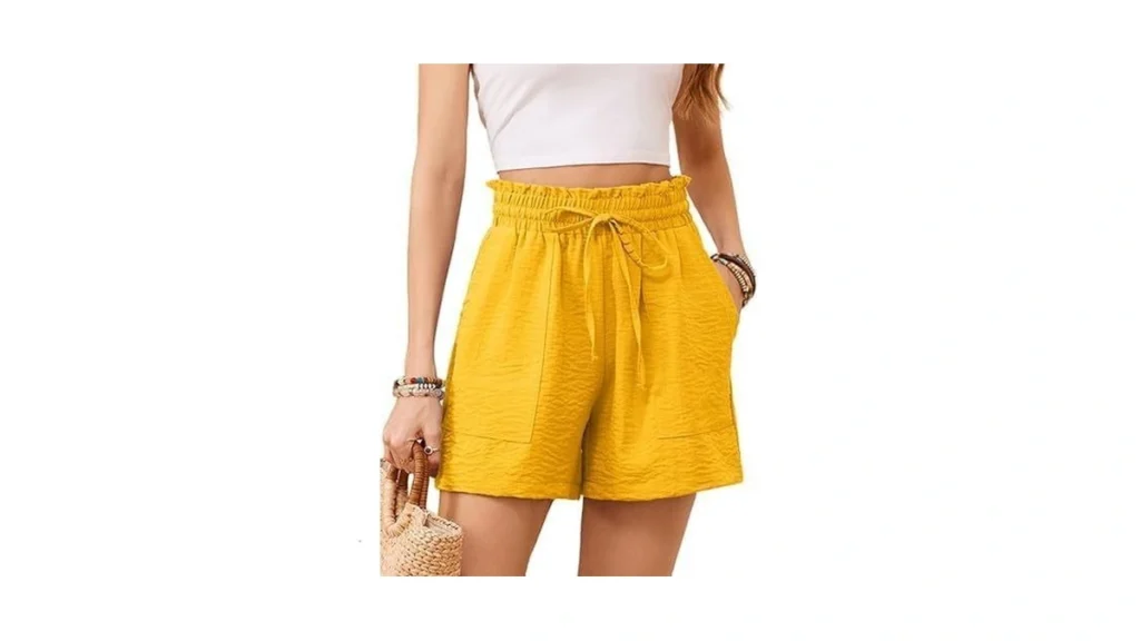 Korsis Women Shorts High Waist Elastic Summer... - Coupon