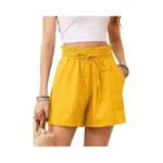 Korsis Women Shorts High Waist Elastic Summer... - Coupon