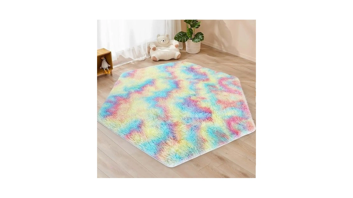 Monobeach Pink Kids Rug For Nursery Children Room... - Coupon
