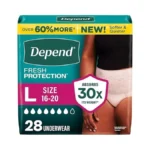 Depend Fresh Protection Adult Diapers Incontinence... - Coupon