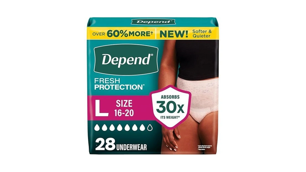 Depend Fresh Protection Adult Diapers Incontinence... - Coupon