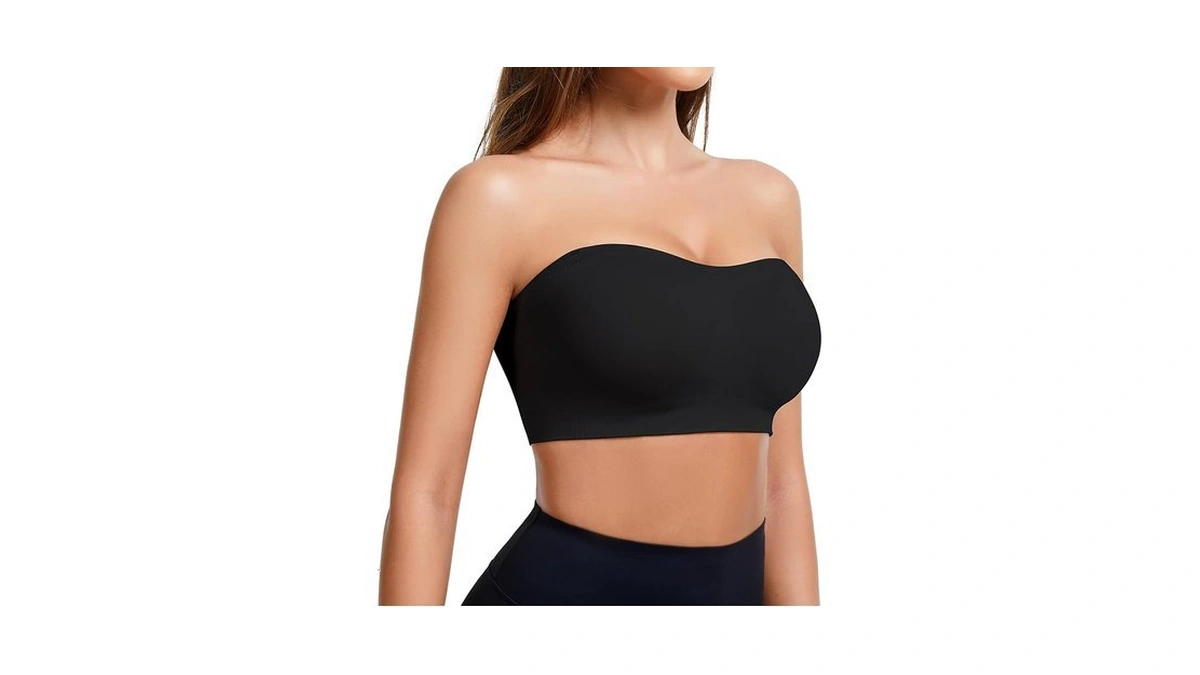 Miguofan Strapless Bra For Women Wireless Padded... - Coupon