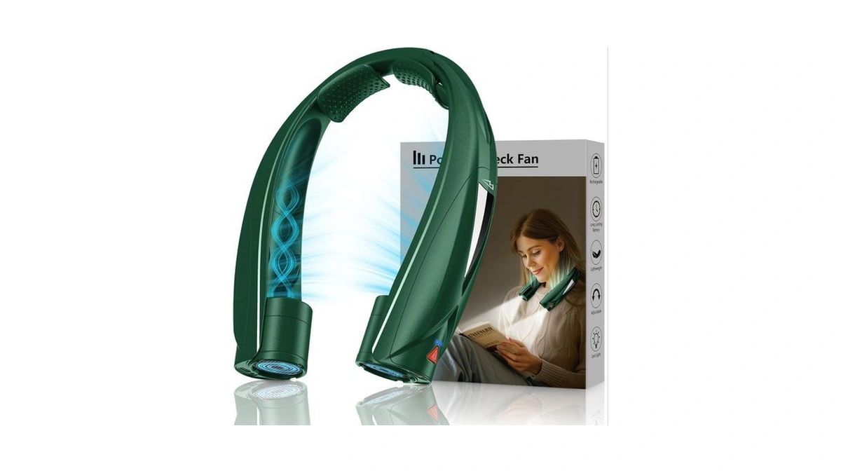 Laimiod Portable Neck Fan - With Led Book Light... - Coupon