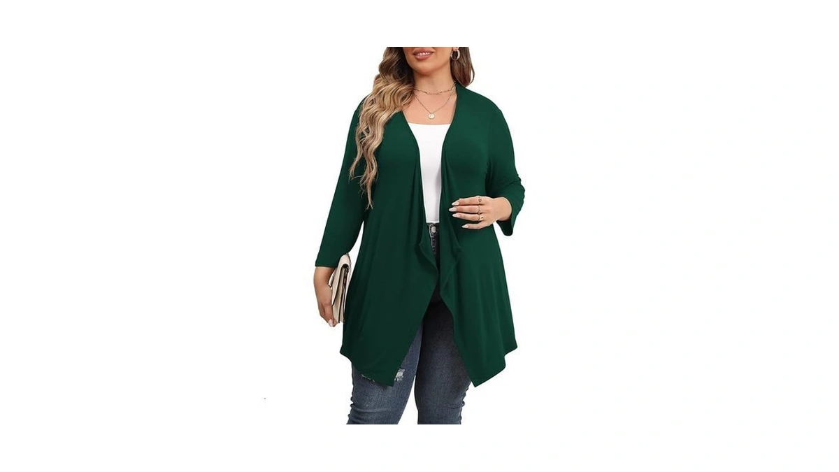 Tianzhu Sheer Cardigan Lightweight Open Drape Front... - Coupon