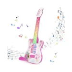 Kids Pink Guitar Toy For 3 Year Old Girls Birthday... - Coupon