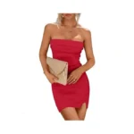 Imily Bela Womens Strapless Tube Bodycon Mini Dress... - Coupon