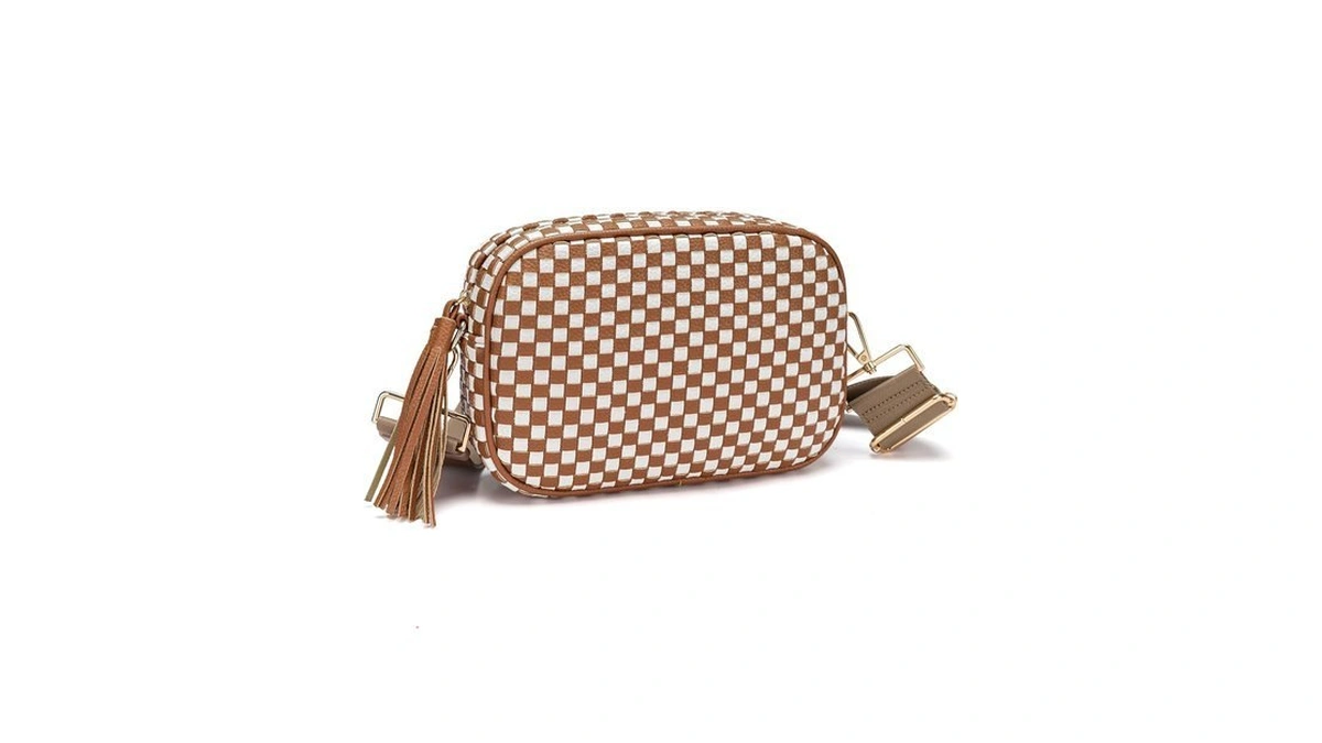 Amzfrog Small Woven Checkered Crossbody Bag For... - Coupon
