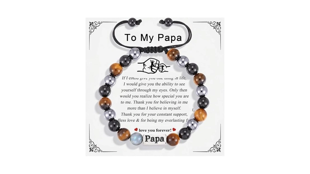 Flheart Crystal Bracelet Gifts For Men Him-8mm... - Coupon