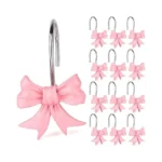 12pcs Bow Knot Shower Curtain Hooks Home Decorative... - Coupon