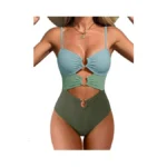 Anrabess Women One Piece Swimsuits Sexy Cutout Full... - Coupon