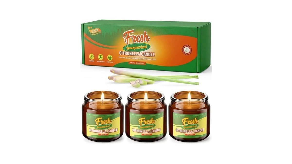 Strn Citronella Candles Outdoor Citronella Scented... - Coupon