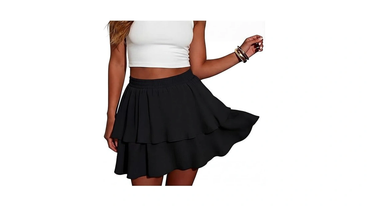 Lepunuo Womens High Waisted Flowy Mini Skorts... - Coupon
