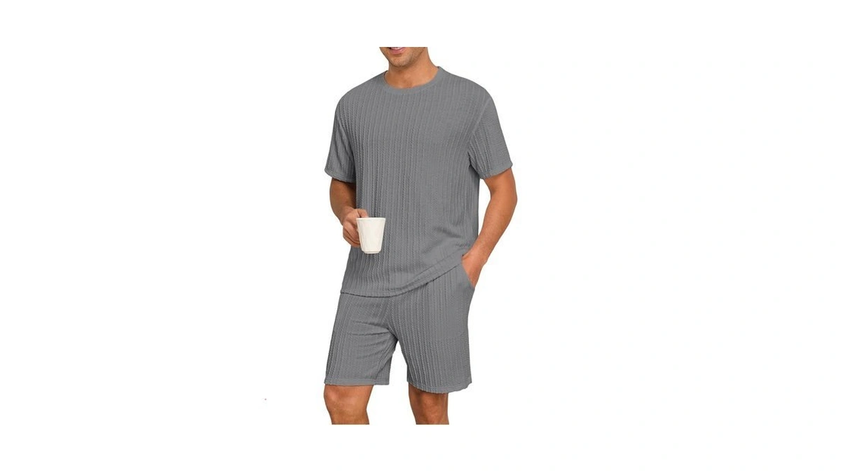 Prinstory Mens Pajamas Set Summer Pjs Sets... - Amazon Promo Code