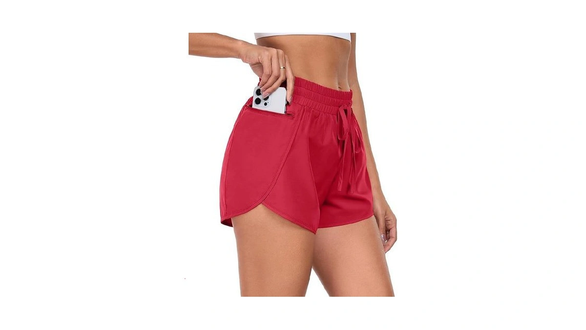 Prinstory Womens Athletic Shorts High Waisted... - Coupon