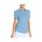 M Maelreg Polo Shirts For Women Short Sleeve Button... - Coupon