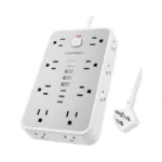 Surge Protector Power Strip 6ft Flat Plug Extension... - Coupon