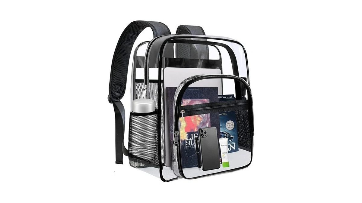 Sdfghg Clear Backpack Sturdy Shape Heavy Duty Large... - Coupon