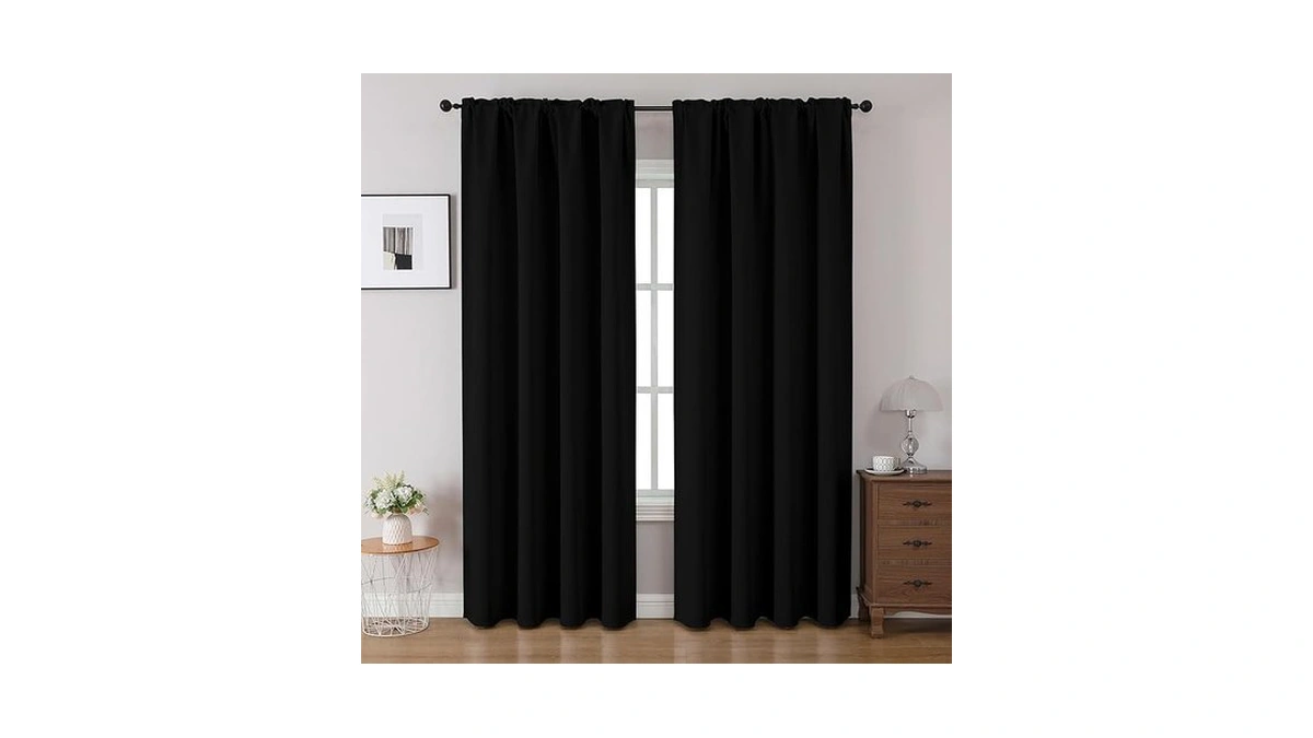 Cucraf Blackout Curtains 90 Inches Long 2 Panels... - Coupon