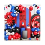 6th Birthday Party Supplies Royal Blue Black Red... - Coupon