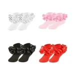 Wbzotss Baby Girls Big Lace Ruffle Cozy Dress Socks... - Coupon