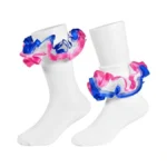 Wbzotss Toddler Girls Two Tone Lace Ruffle Socks... - Coupon