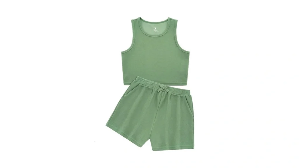 Stelle Girls Athletic Sets Scoop Neck Ribbed Tank... - Coupon