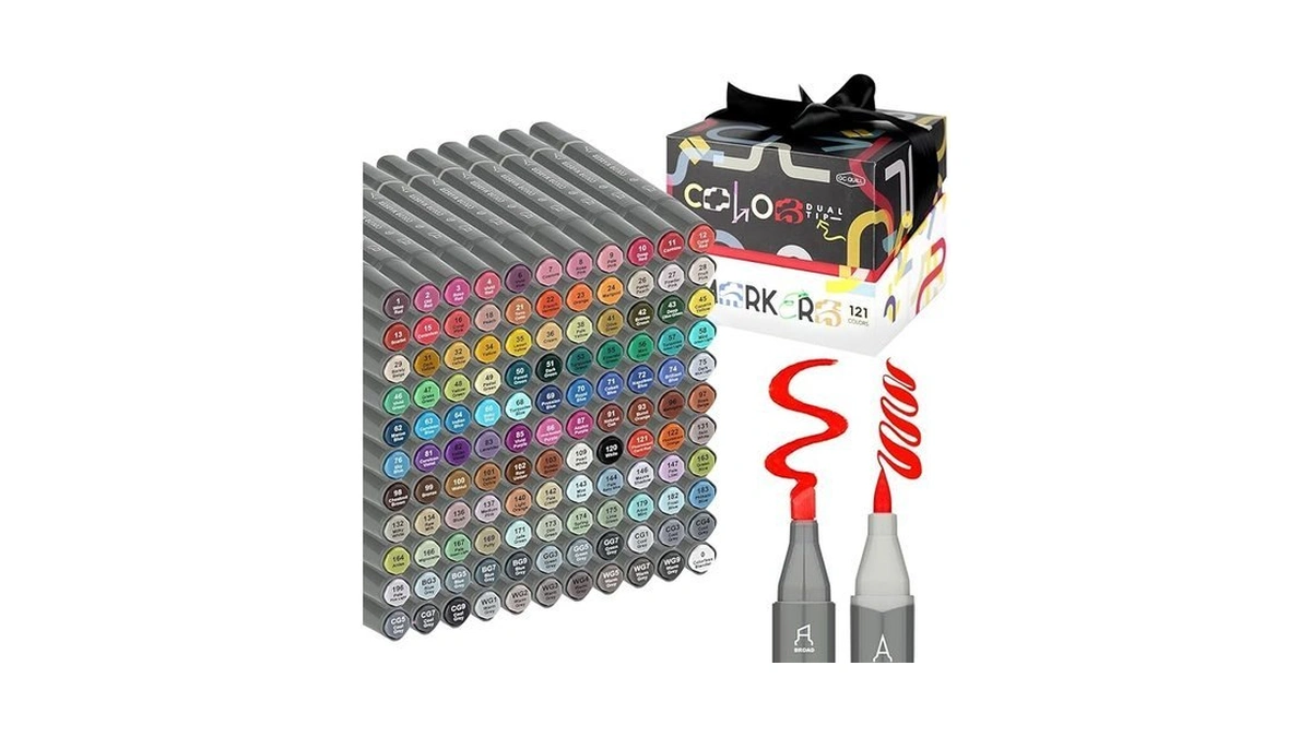 Gc Quill Alcohol Markers Brush Tip - 121 Colors Art... - Coupon