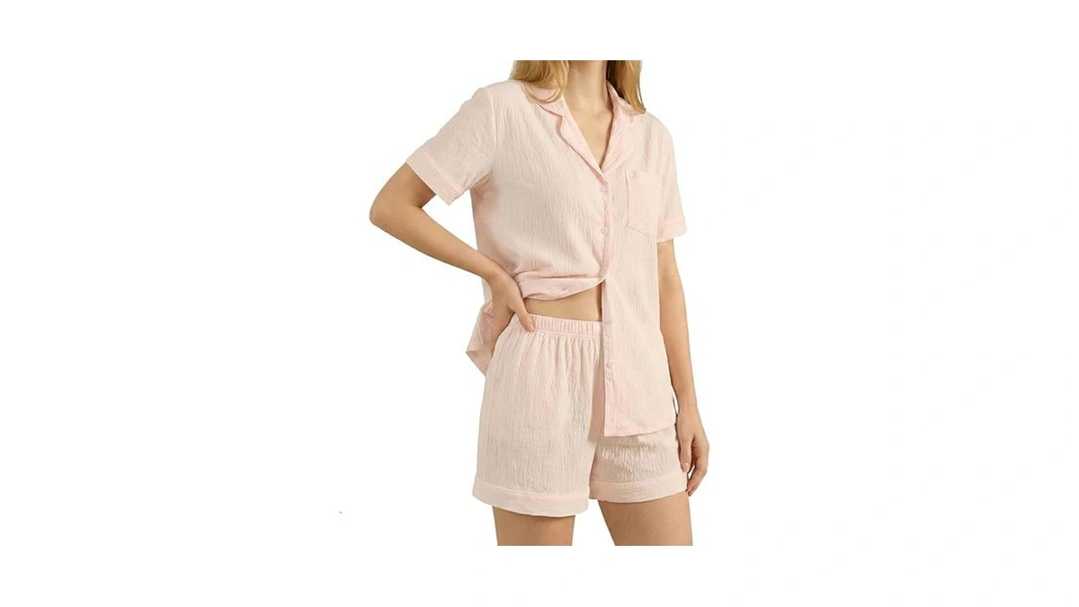 Guriyzee Women S Pajamas Set Bubble Cotton Soft... - Coupon