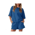 Fisoew Womens 2 Piece Outfits Casual Oversized... - Coupon