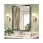 Brightify Black Bathroom Mirror For Wall 24x30 Inch... - Coupon