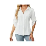 Blooming Jelly Womens Button Down Shirt 3 4 Sleeve... - Coupon