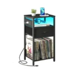 Yoobure Record Player Stand With Storage - End... - Coupon