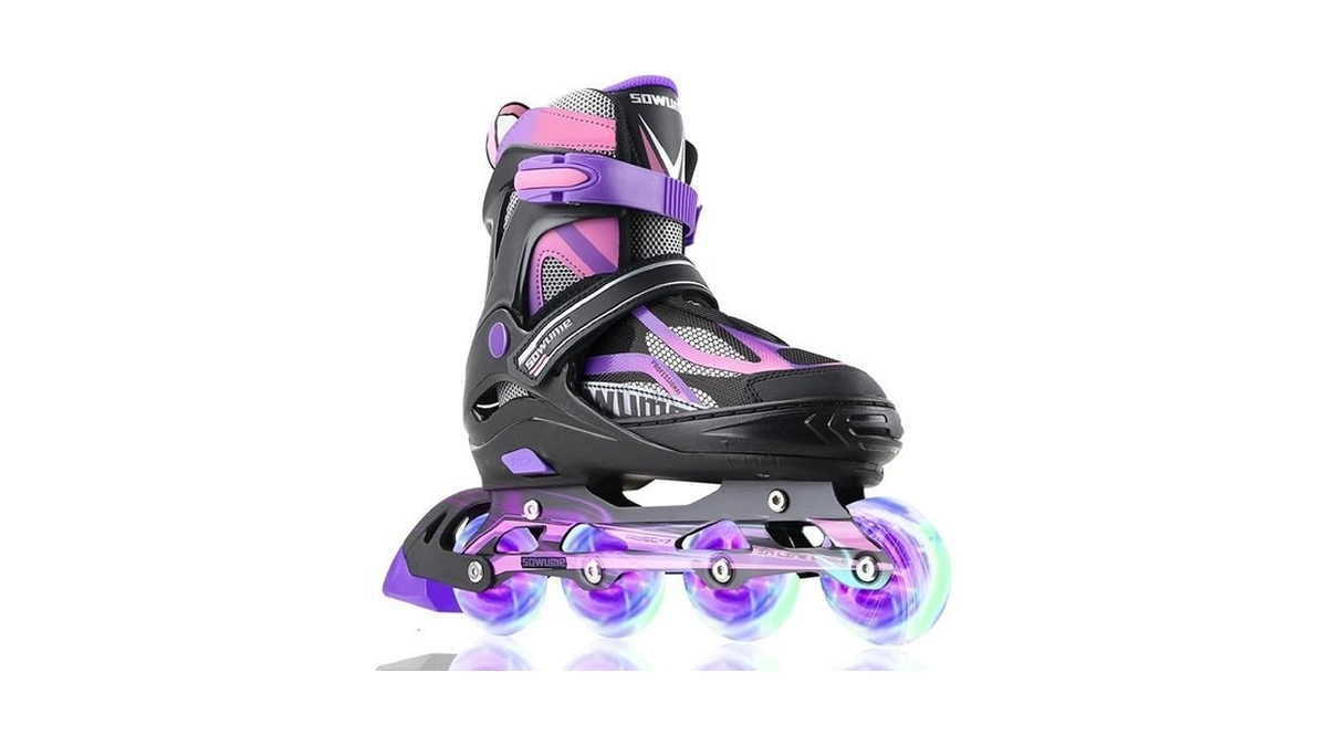 Sowume Adjustable Inline Skates For Girls And Boys... - Coupon