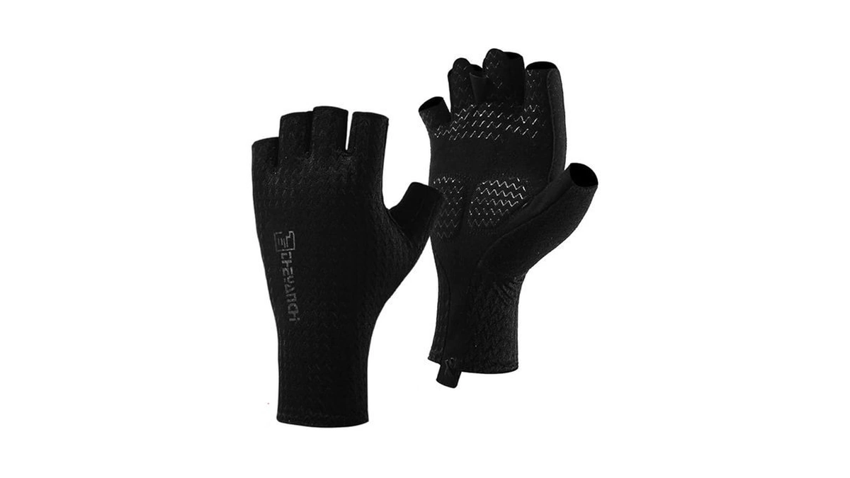 Ljcute Fingerless Fishing Gloves For Men Women Sun... - Coupon