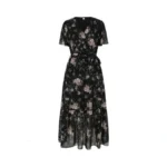 Cuteswan Women S Floral Print Maxi Dress V-neck... - Coupon