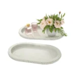 Urban Deco Oval Wooden Decorative Tray Set Of 2... - Coupon