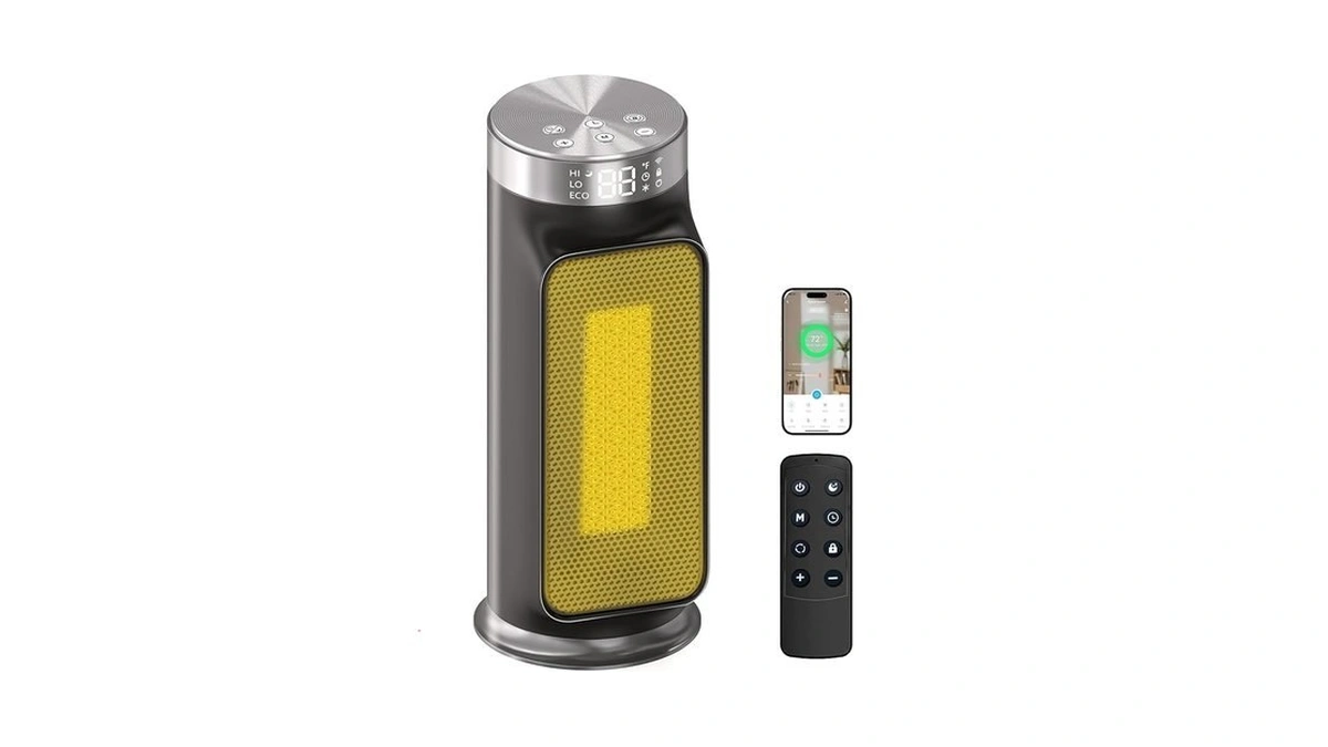 1500w Smart Electric Space Heater For Indoor Spaces... - Coupon