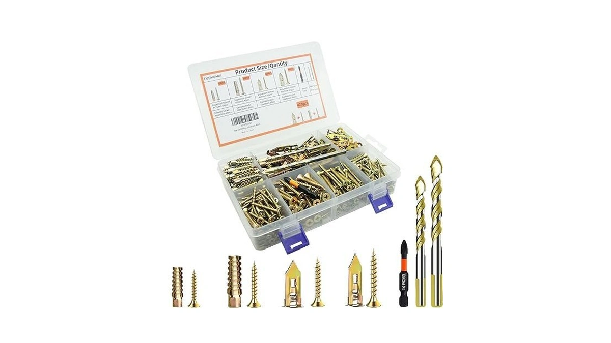 Fucihoma 420pcs Self Drilling Drywall Concrete... - Coupon