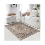 Decomall Kalina Washable Area Rugs Brown Bohemian... - Coupon