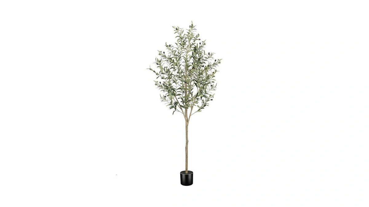 Feelead 6ft Faux Olive Tree Olive Trees Artificial... - Coupon